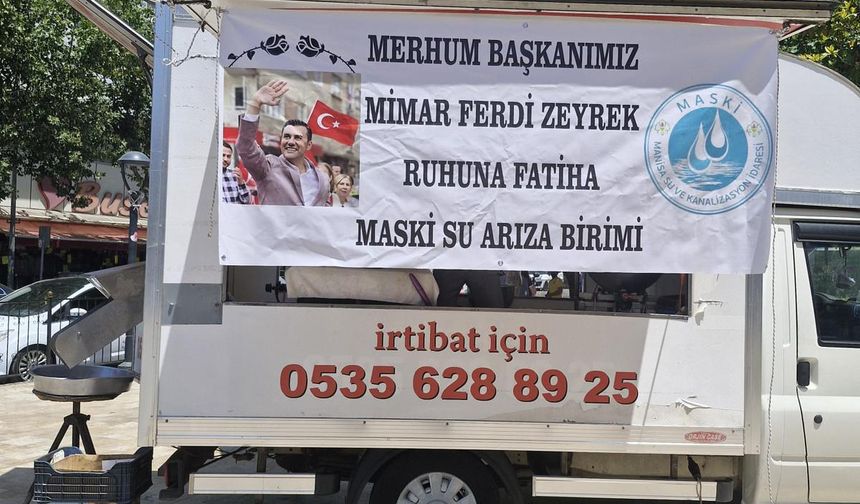 MASKİ Su Arıza Birimi’nden Merhum Başkan Ferdi Zeyrek İçin Lokma Hayrı