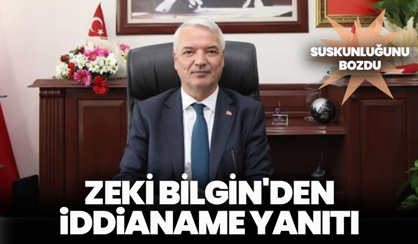 Yolsuzluk iddialarıyla soruşturma açılan eski Başkan Zeki Bilgin'den açıklama