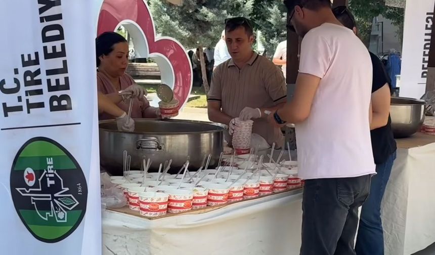 Tire’de Ferdi Zeyrek için helva hayrı