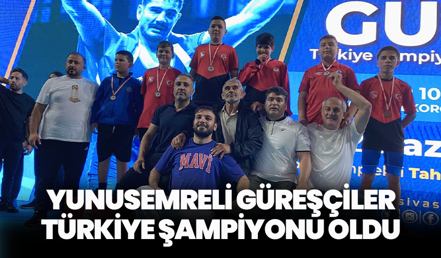 Yunusemreli güreşçiler Türkiye şampiyonu oldu