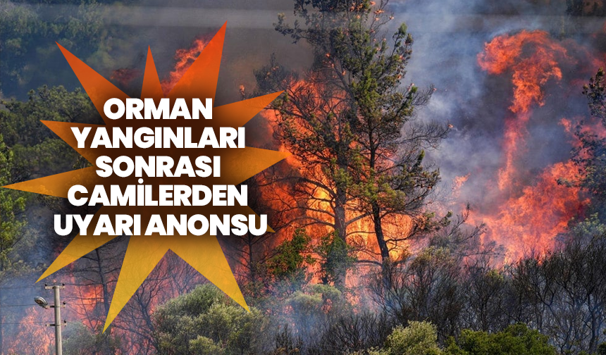 Orman yangınları sonrası camilerden uyarı anonsu! Diyanet harekete geçti, vatandaşlara dikkat çağrısı yapıldı
