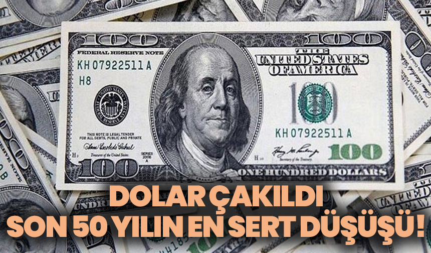 Dolar çakıldı: Son 50 yılın en sert düşüşü!