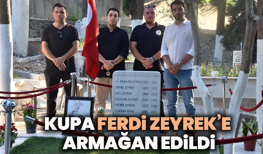 Şampiyonluk kupası Ferdi Zeyrek’e armağan edildi