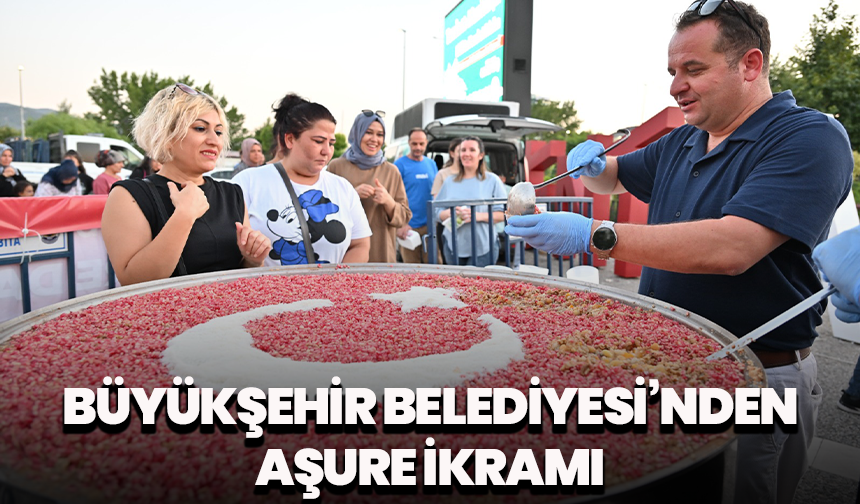 Manisa Büyükşehir Belediyesi’nden aşure ikramı: Paylaşma geleneği sürüyor