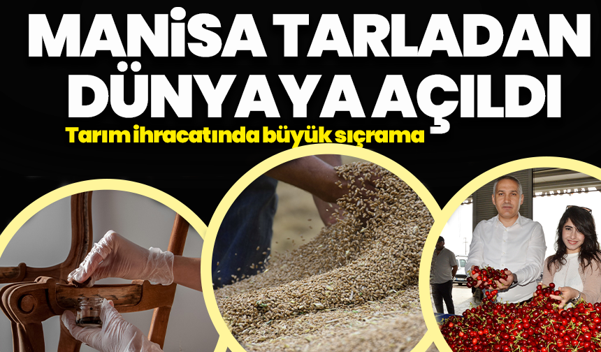 Manisa tarladan dünyaya açıldı: Tarım ihracatında büyük sıçrama