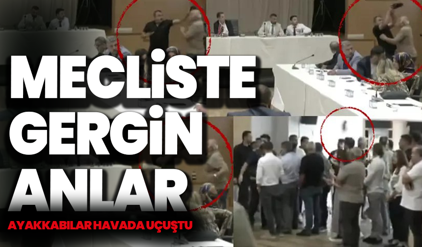 Mecliste gergin anlar: Ayakkabılar havada uçuştu, vekil seçimi olaylı geçti!
