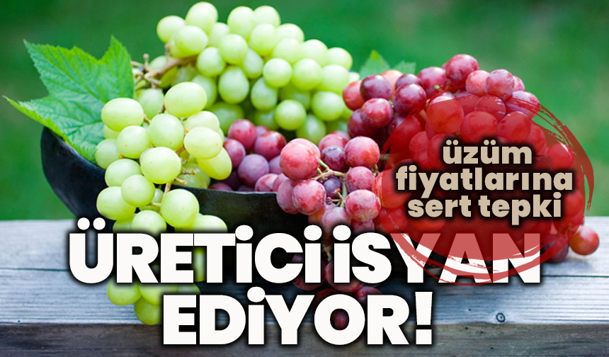 Üretici isyan ediyor! Iskarta üzüm fiyatlarına sert tepki