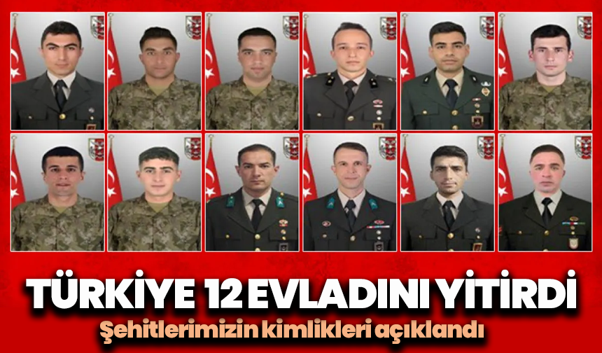 Şehitlerimizin kimlikleri açıklandı: Türkiye metan gazı faciasında 12 evladını yitirdi