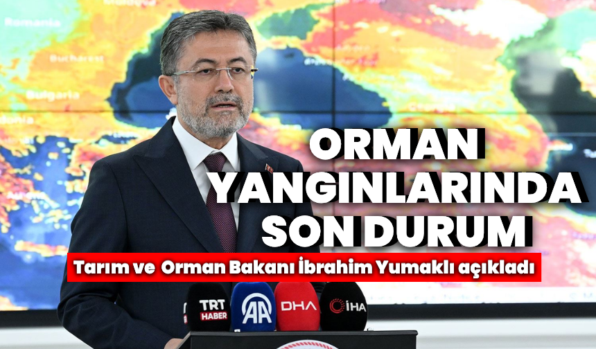 Bakan Yumaklı’dan orman yangınlarına ilişkin son açıklama