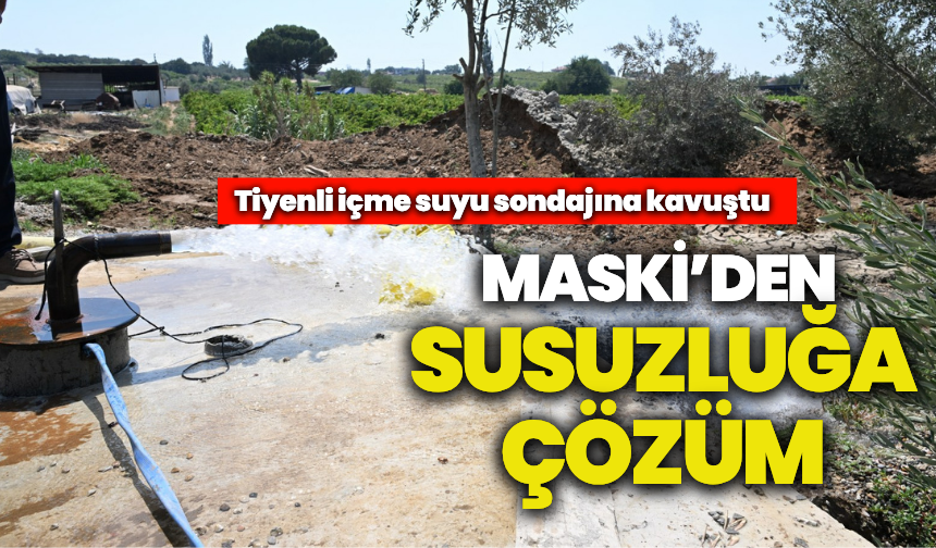 Büyükşehir susuzluğa çözüm oldu: Tiyenli mahallesinde yeni proje