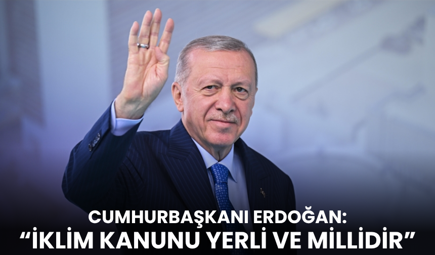 Cumhurbaşkanı Erdoğan'dan İklim Kanunu açıklamaları