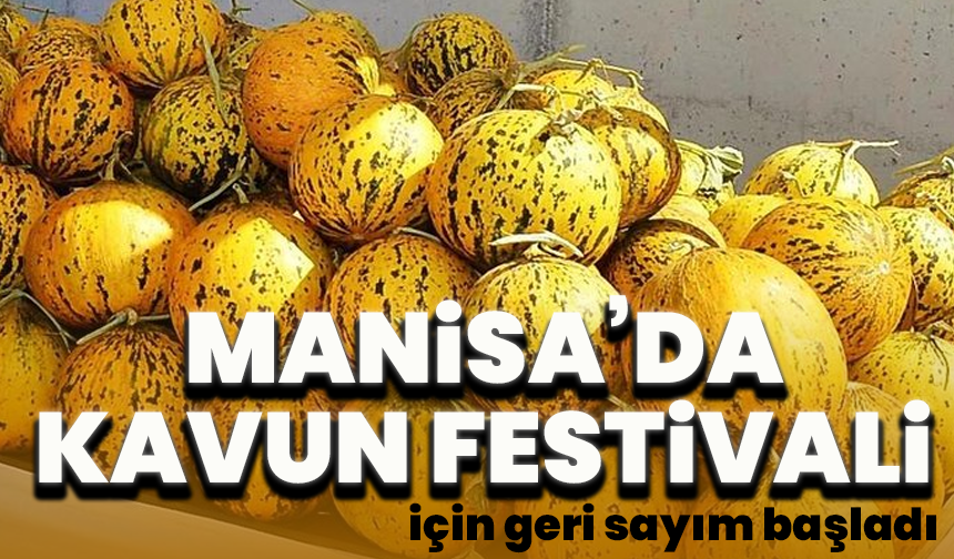 Manisa’da Kavun Festivali için geri sayım başladı