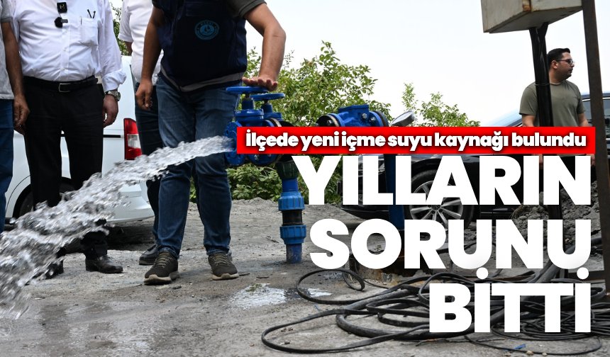 Salihli’de yılların sorunu bitti: Yeni su kaynağı bulundu