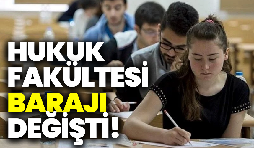 YÖK'ten açıklama: Hukuk fakültesi barajı değişti!