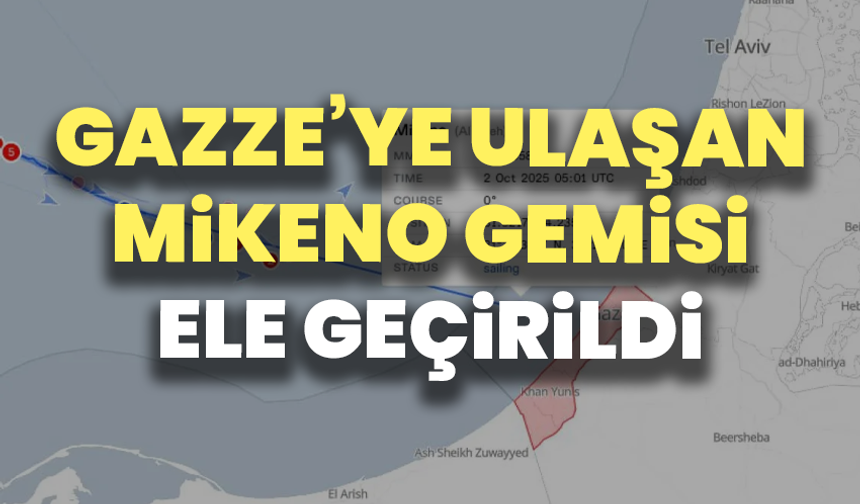 Gazze’ye ulaşan Mikeno Gemisi İsrail tarafından ele geçirildi