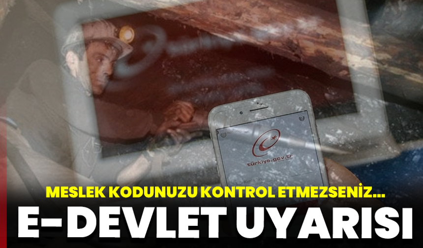 E-Devlet uyarısı: Meslek kodunuzu kontrol etmezseniz emekliliğiniz gecikebilir