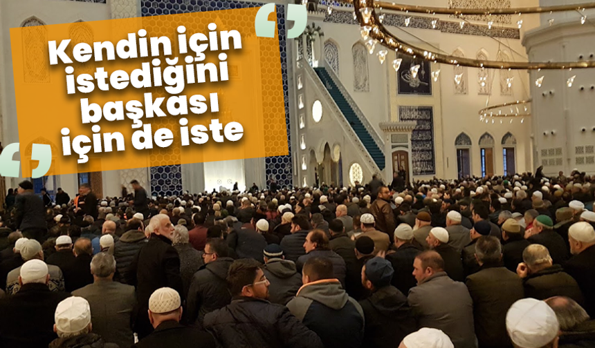 Kasım’ın son hutbesi dikkat çekti: Trafikte yol vermemek bile fedakârlık sınavı