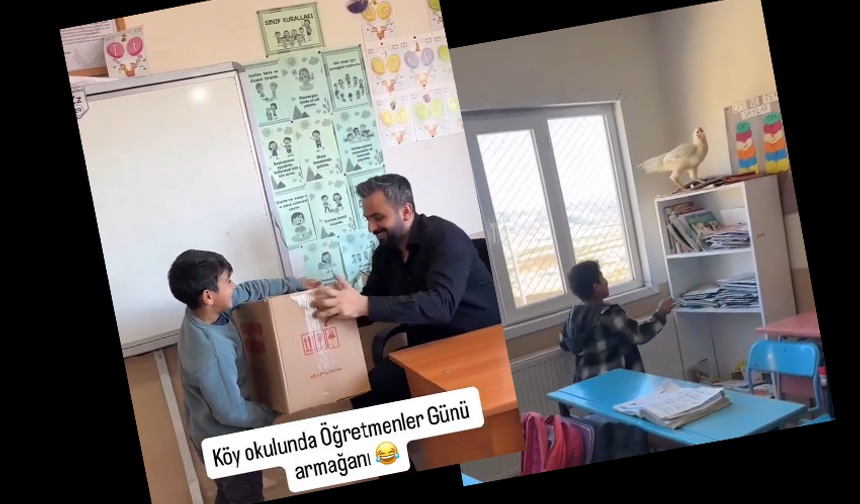 Öğrenciden öğretmenine sıra dışı hediye!