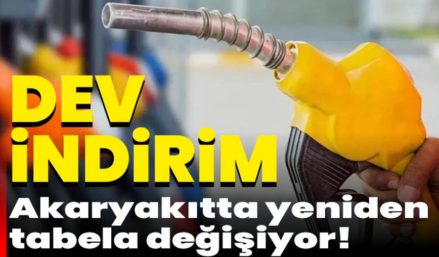 Akaryakıtta yeniden tabela değişiyor! Motorine dev indirim