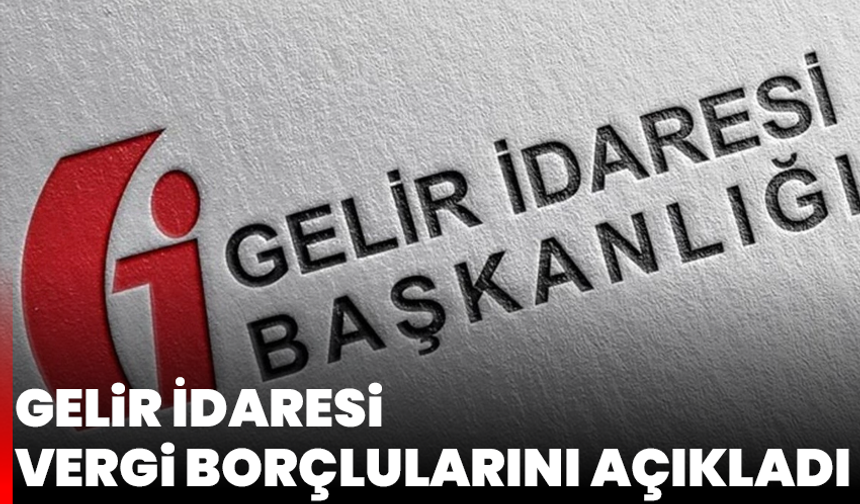 Gelir İdaresi vergi borçlularını açıkladı