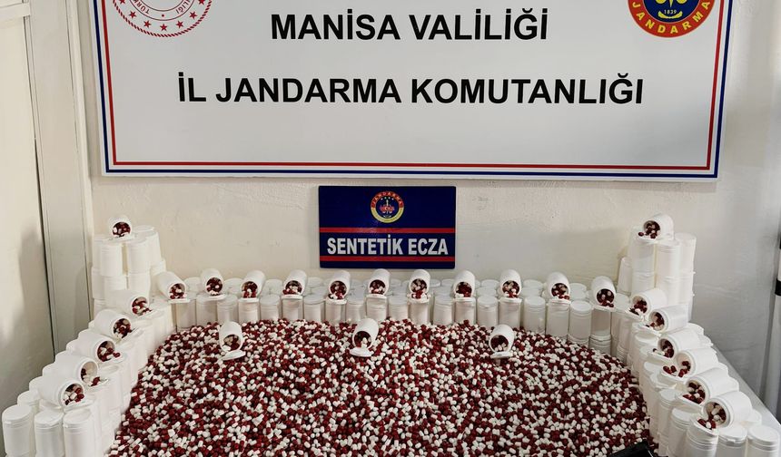 Manisa’da uyuşturucu operasyonu: 25 bin 145 sentetik hap ele geçirildi