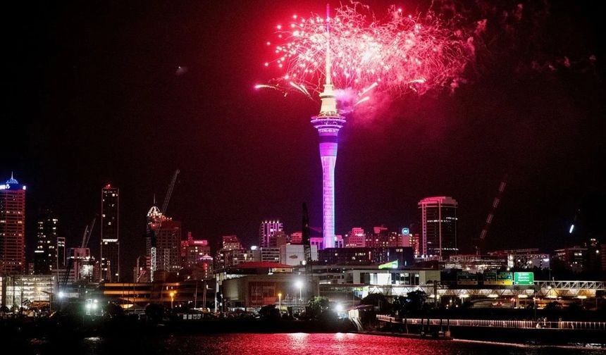 Yeni yıla ilk giren ülke Yeni Zelanda oldu