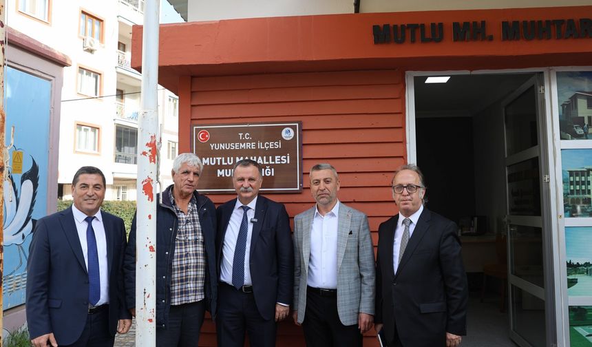 Başkan Balaban Mutlu Mahallesi’nde incelemelerde bulundu