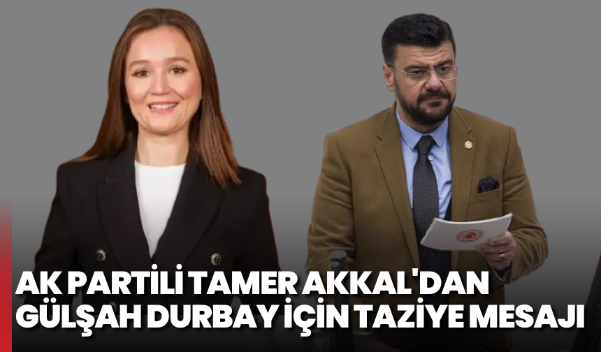 AK Partili Tamer Akkal'dan Gülşah Durbay için taziye mesajı