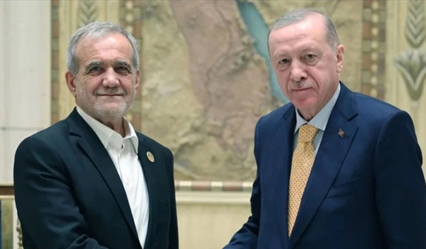 Cumhurbaşkanı Erdoğan, Mesud Pezeşkiyan ile görüştü