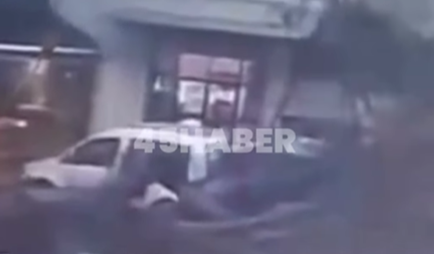 Ağaç aracın üzerine devrildi