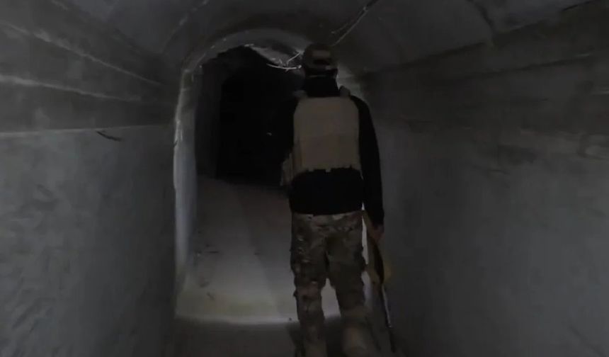 PKK/YPG’nin Rakka’da kazdığı tüneller görüntülendi