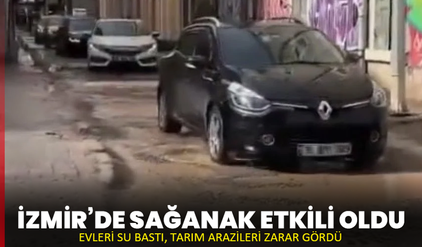 İzmir’de sağanak etkili oldu: Evleri su bastı, tarım arazileri zarar gördü