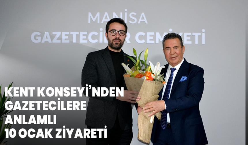 Kent Konseyi’nden gazetecilere anlamlı 10 ocak ziyareti