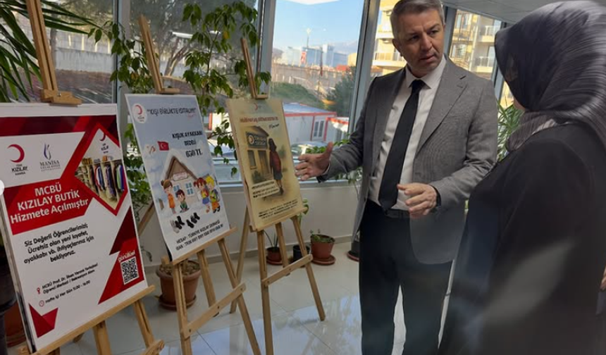 Manisa Celal Bayar Üniversitesi Rektörü Kibar’dan Kızılay’a ziyaret