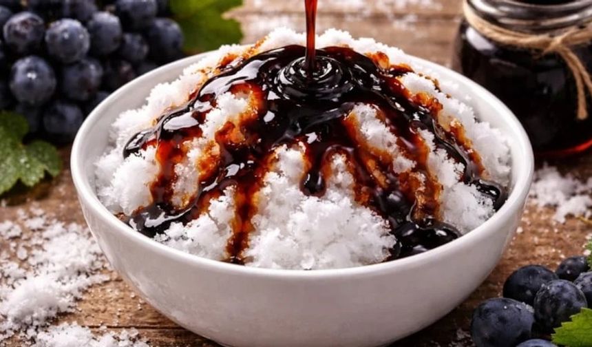 Un yok, irmik yok: Bu helva kardan yapılıyor