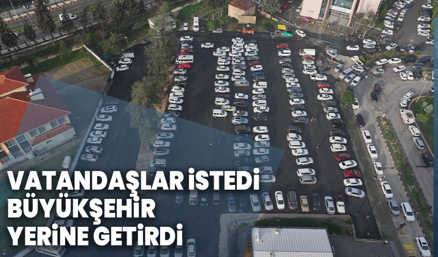 Vatandaşlar İstedi Büyükşehir Yerine Getirdi