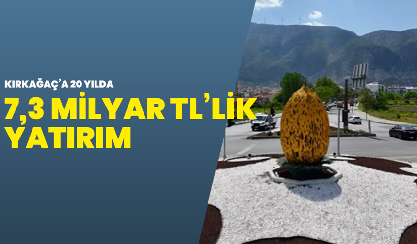 Kırkağaç’a 20 Yılda 7,3 Milyar TL’lik Yatırım