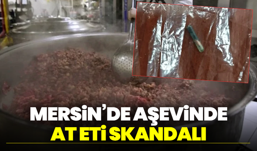Mersin’de aşevinde at eti skandalı