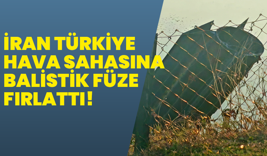 MSB: "İran’ın Türkiye hava sahasına fırlattığı balistik füze, NATO tarafından düşürüldü."