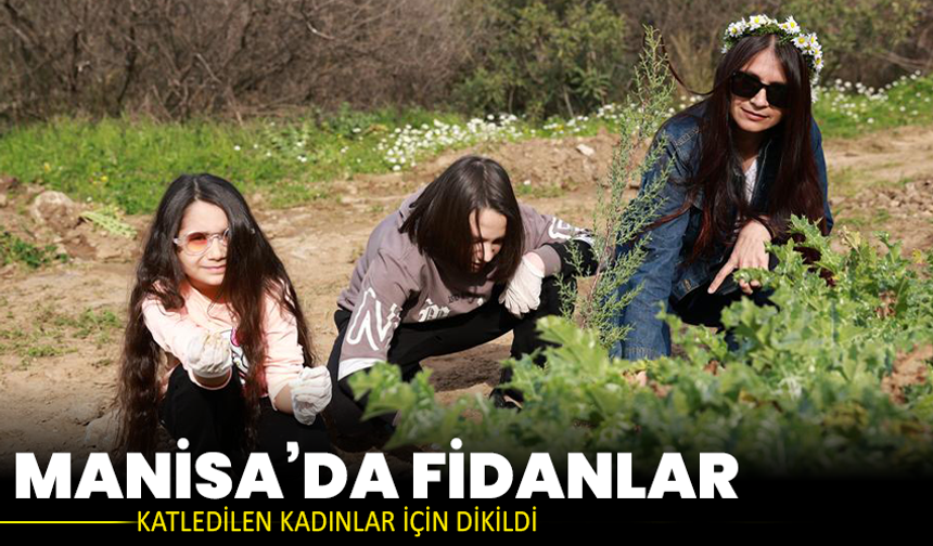 Manisa’da fidanlar katledilen kadınlar için dikildi