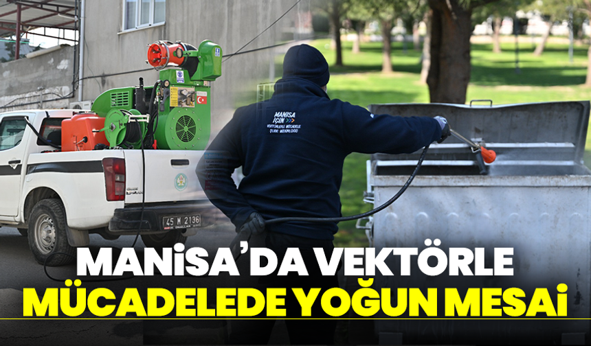 Manisa’da Vektörle Mücadelede Yoğun Mesai