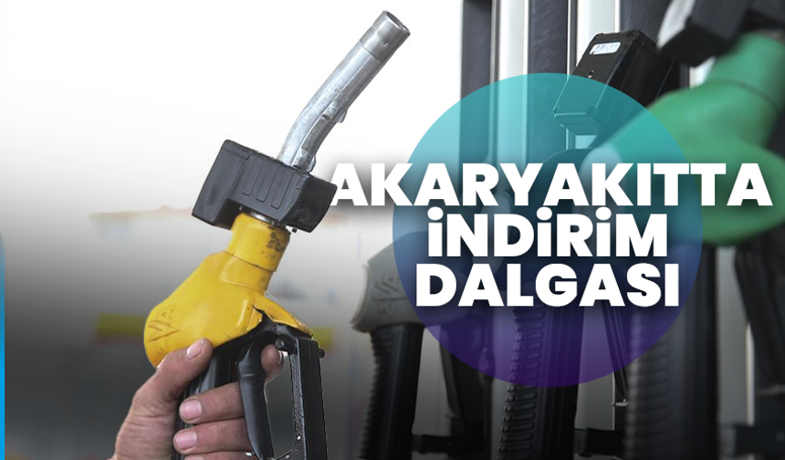 Akaryakıtta indirim dalgası