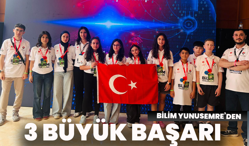 Bilim Yunusemre’den 3 Büyük Başarı