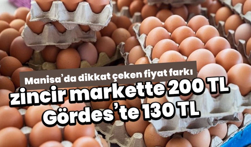 Manisa’da dikkat çeken fiyat farkı: zincir markette 200 TL, Gördes’te 130 TL
