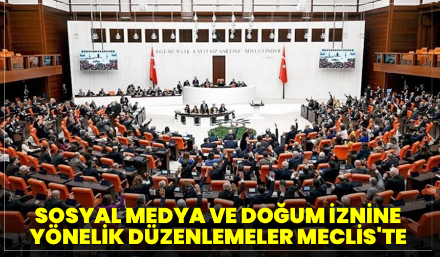 Sosyal medya ve doğum iznine yönelik düzenlemeler Meclis'te