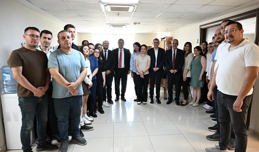 Büyükşehir Yönetiminden Personele Bayram Ziyareti