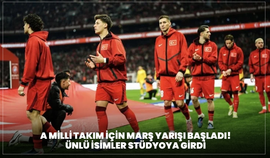 A Milli Takım için marş yarışı başladı! Ünlü isimler stüdyoya girdi