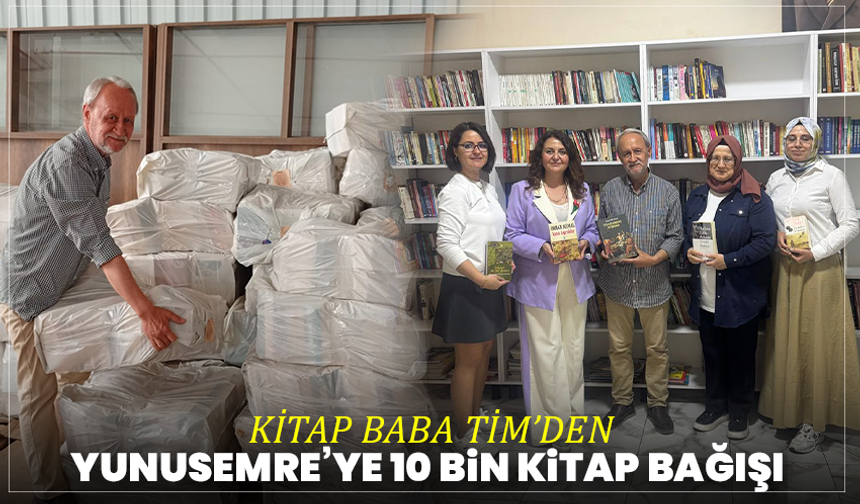 Kitap Baba Tim’den Yunusemre’ye 10 Bin Kitap Bağışı