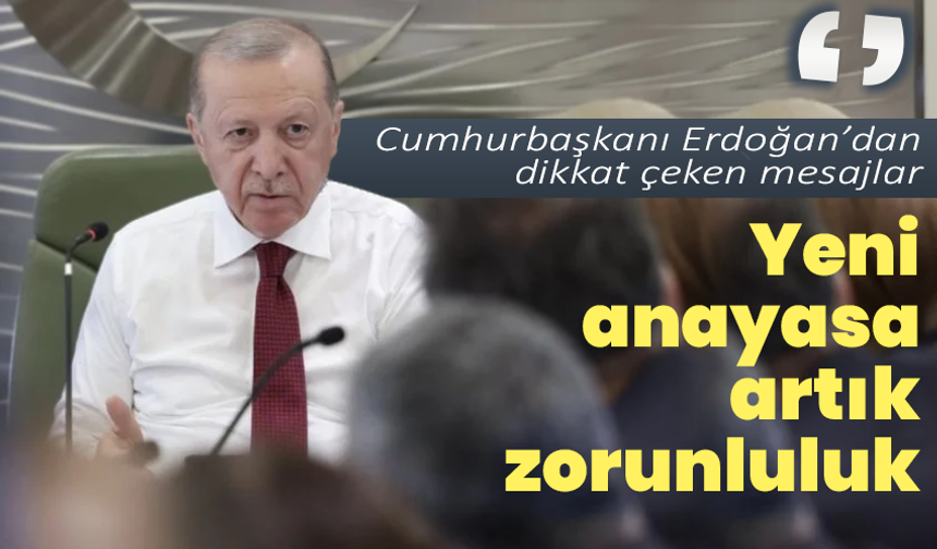 Cumhurbaşkanı Erdoğan’dan dönüş yolunda dikkat çeken mesajlar: “Yeni anayasa artık zorunluluk”