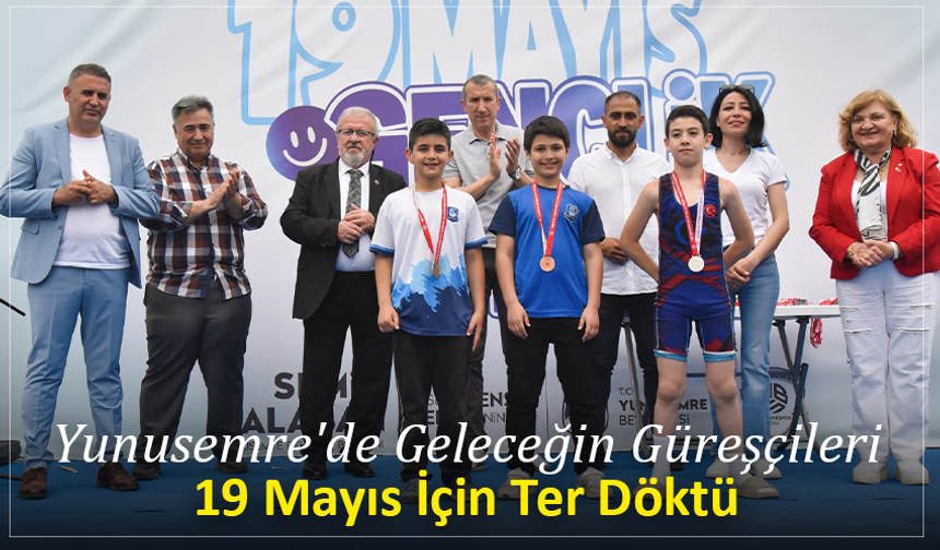 Yunusemre'de Geleceğin Güreşçileri 19 Mayıs İçin Ter Döktü